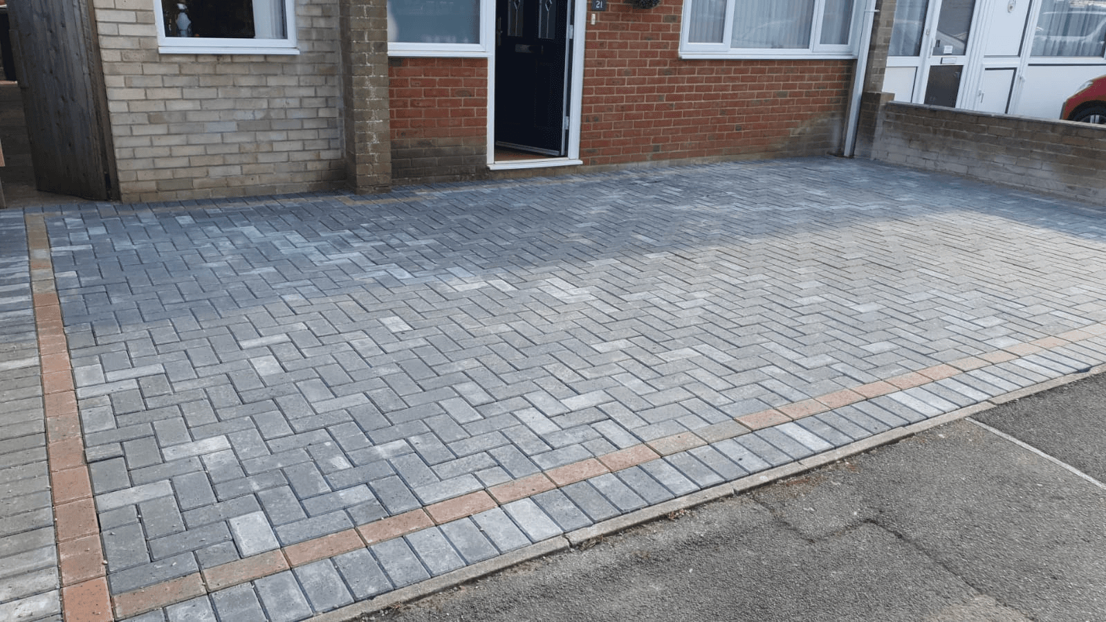Herringbone Block Paving Driveway